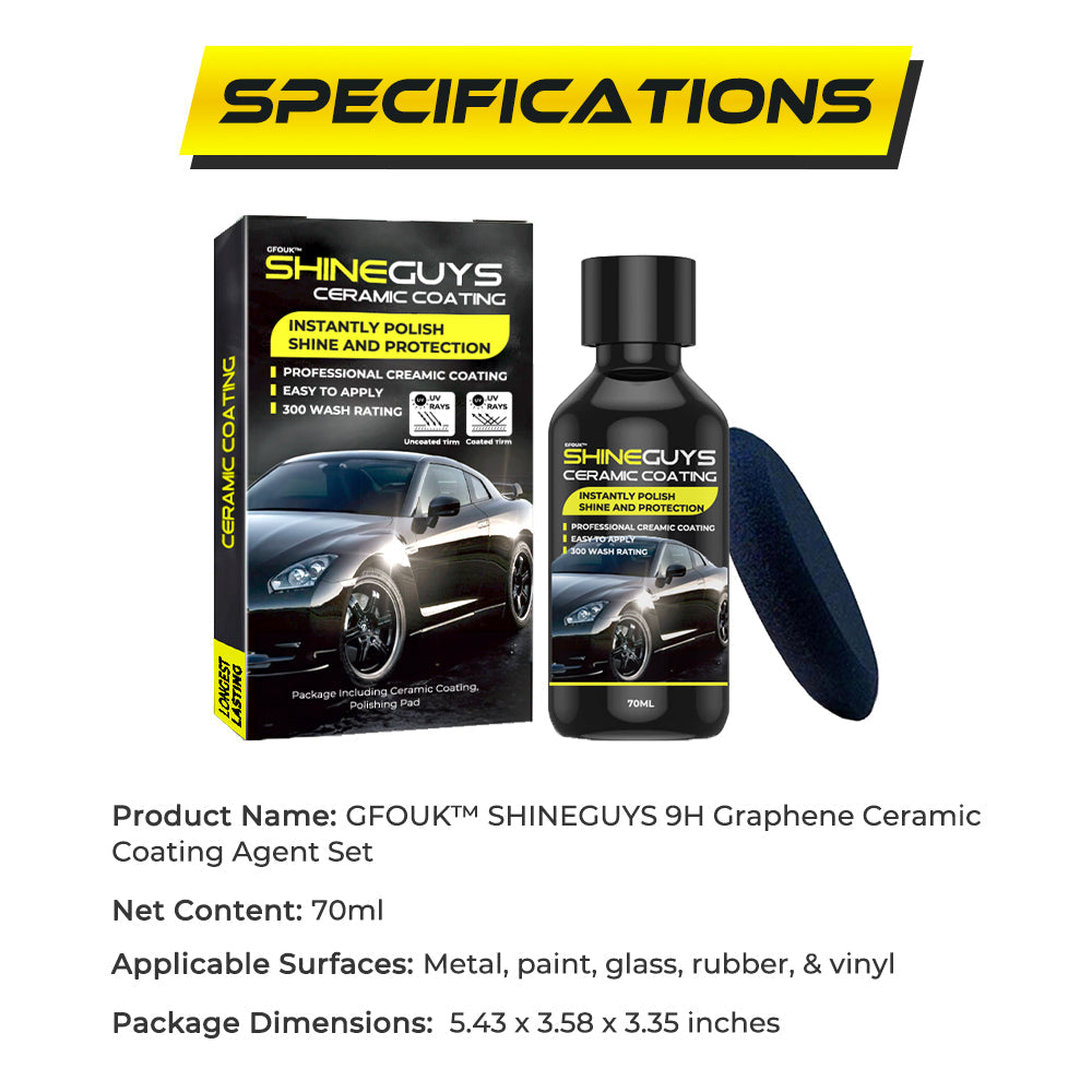 GFOUK® SHINEGUYS 9H Graphene Ceramic Coating Agent Set