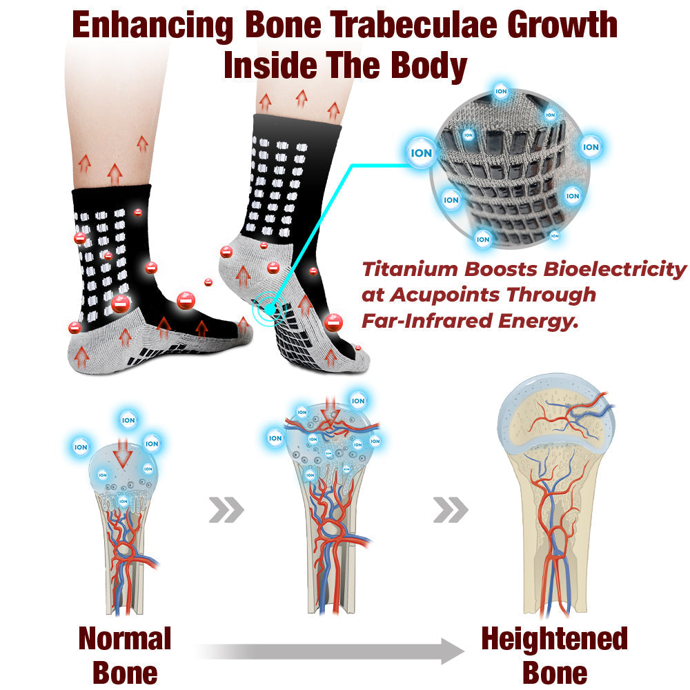 GFOUK™ PeakGrowth Far Infrared Heightening Tourmaline Socks