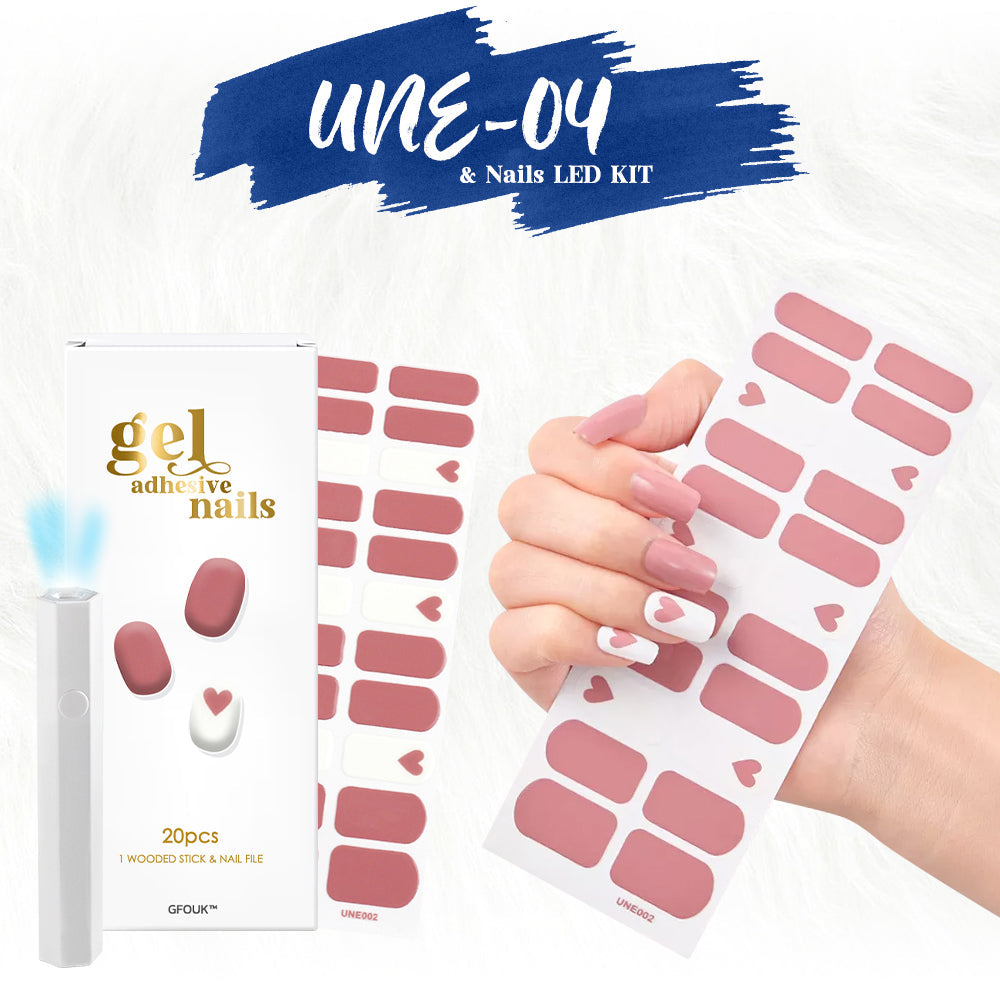 GFOUK™ Gel Adhesive Nails Portable LED KIT